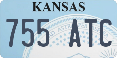 KS license plate 755ATC