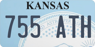 KS license plate 755ATH