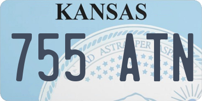 KS license plate 755ATN