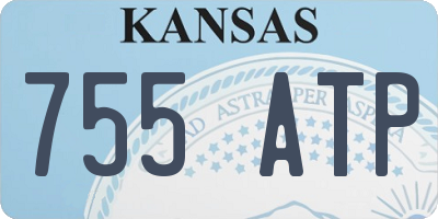 KS license plate 755ATP