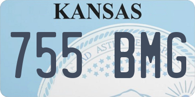 KS license plate 755BMG