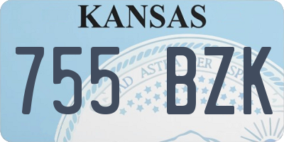KS license plate 755BZK