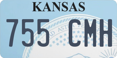 KS license plate 755CMH