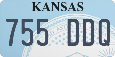 KS license plate 755DDQ