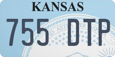 KS license plate 755DTP