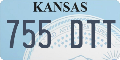 KS license plate 755DTT
