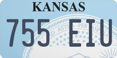 KS license plate 755EIU