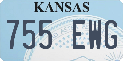KS license plate 755EWG