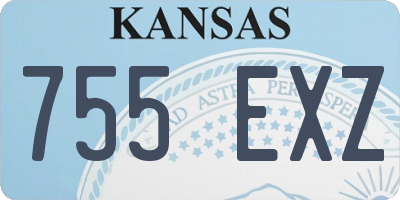 KS license plate 755EXZ