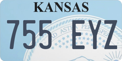 KS license plate 755EYZ