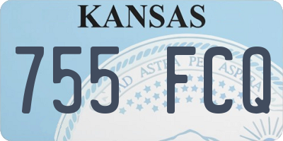 KS license plate 755FCQ