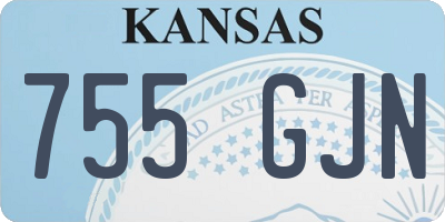 KS license plate 755GJN
