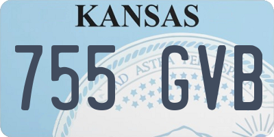KS license plate 755GVB