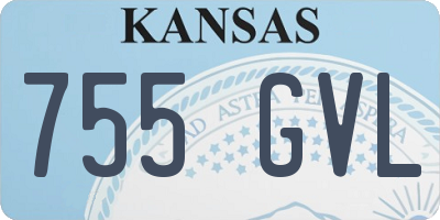 KS license plate 755GVL