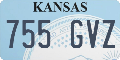KS license plate 755GVZ