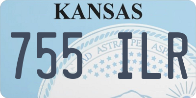 KS license plate 755ILR