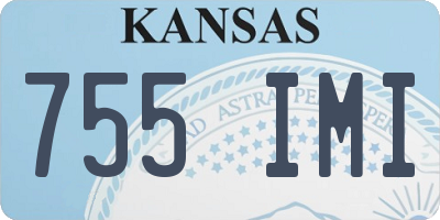 KS license plate 755IMI