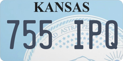 KS license plate 755IPQ
