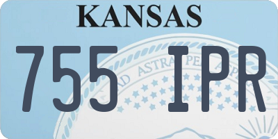 KS license plate 755IPR