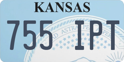 KS license plate 755IPT