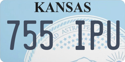 KS license plate 755IPU