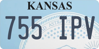 KS license plate 755IPV