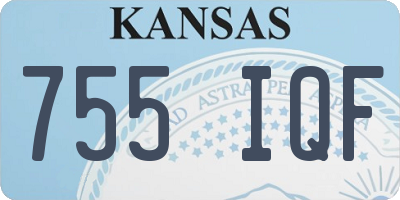 KS license plate 755IQF