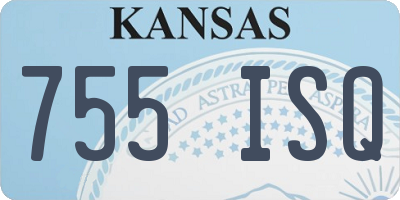 KS license plate 755ISQ
