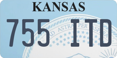 KS license plate 755ITD