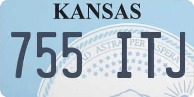 KS license plate 755ITJ