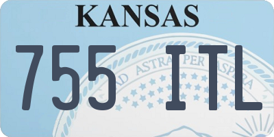 KS license plate 755ITL