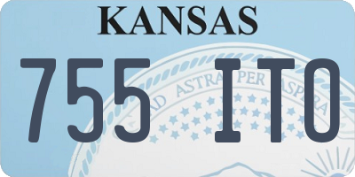 KS license plate 755ITO