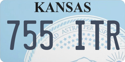 KS license plate 755ITR