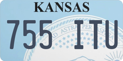 KS license plate 755ITU
