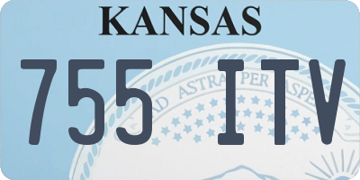 KS license plate 755ITV