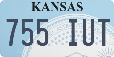 KS license plate 755IUT