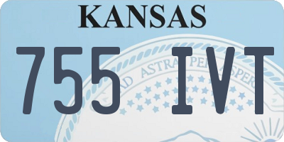 KS license plate 755IVT
