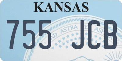 KS license plate 755JCB