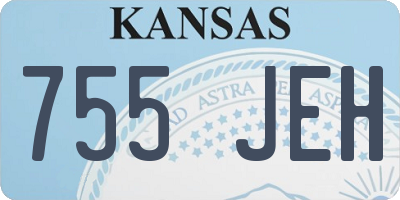 KS license plate 755JEH
