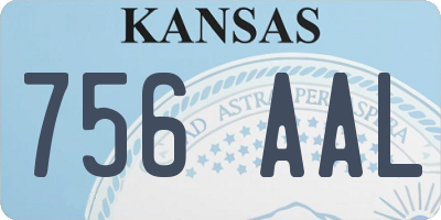 KS license plate 756AAL