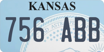 KS license plate 756ABB