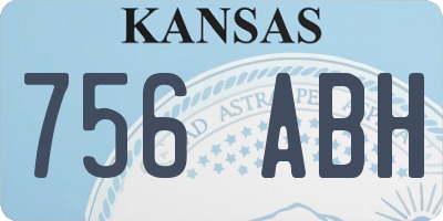 KS license plate 756ABH