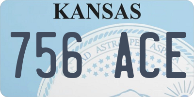 KS license plate 756ACE