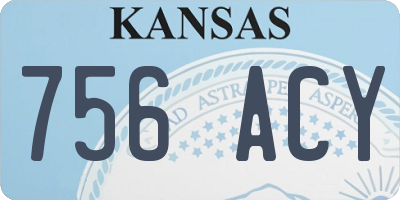 KS license plate 756ACY