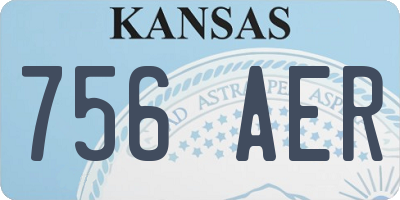 KS license plate 756AER