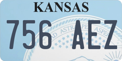 KS license plate 756AEZ
