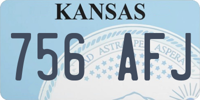 KS license plate 756AFJ