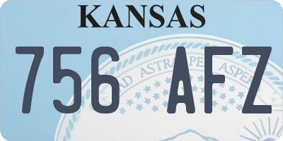 KS license plate 756AFZ