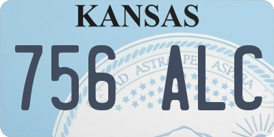 KS license plate 756ALC