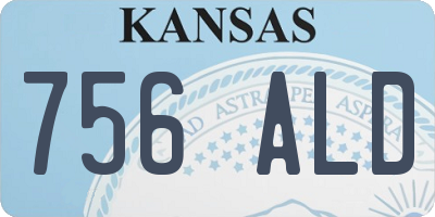 KS license plate 756ALD